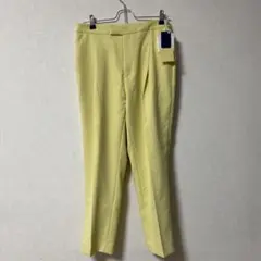 スーツカンパニー「Littlechic」レモンイエロー タック 入 パンツのサムネイル