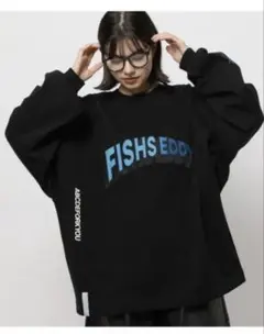 フィッシュエディ　ロンT スウェット　トレーナー　長袖　Mのサムネイル