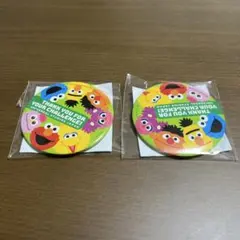 セサミストリート バッジ 2個セット