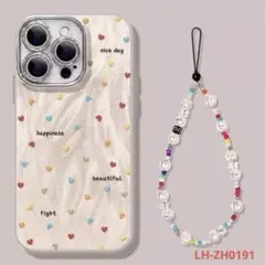 【任意2点対象】ハート模様の透明iPhoneケース