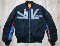 希少 RALEIGH ALPHA 袖ニット切り替え MA-1 黒 Lサイズ