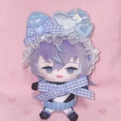 にじぱぺ にじぱぺっと ぬい服 ヘッドドレス 猫耳 水色