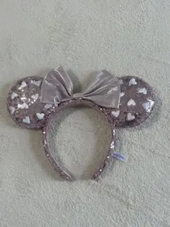 ミニー カチューシャ ハート ピンク ディズニー スパンコール