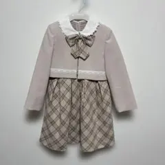 チェック柄フォーマルドレス　120