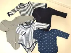 【限界価格】サイズ80　長袖ロンパース　５枚セット