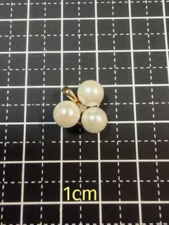 淡水パール】K18 ネックレストップ パール6粒2.5g - メルカリ