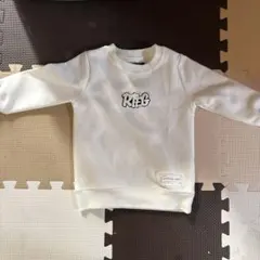 ホワイト ロゴ入り トレーナー