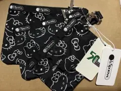 レスポートサック　キティコラボ　　50TH ANNIVERSARY 3連ポーチ