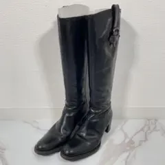 イタリー製 FRANCO MARTINI ロングブーツ 22.5cm ブラック系のサムネイル