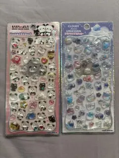 ジュエルプチドロップシール　もちもちぱんだ　プチドロップステッカー　ユニコーン