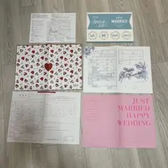 ゼクシィ 婚姻届　スヌーピー　 ピンク　ハナユメ　ガーランド　6点セット