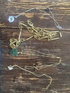 イミテーションネックレス 4点