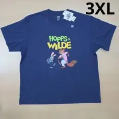新品　訳あり　ユニクロ　ズートピア　Tシャツ 半袖　3XL　大きいサイズのサムネイル