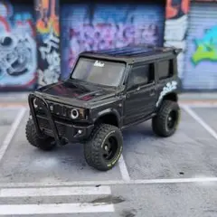 トミカ改造 ジムニー シエラ パールブルー ☆深リム ホットウィール