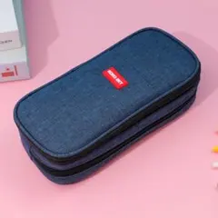 筆箱 ペンケース 多機能 大容量 黒 小物 文房具 シンプル 韓国 おしゃれ