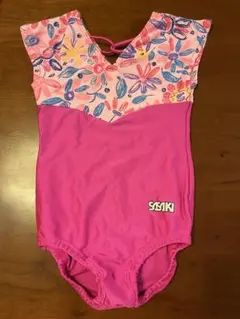 SASAKI 新体操用レオタードピンク 花柄