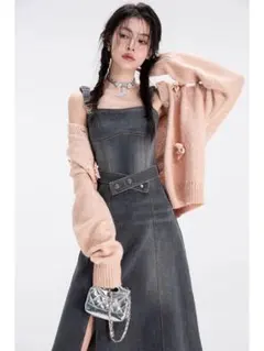 （送料込）ジーンズワンピース【COTRE】中華系ブランド