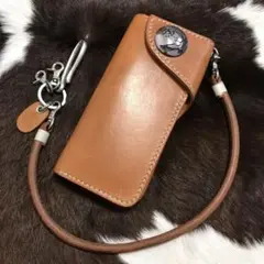 未使用美品！ビーズ屋公ちゃんロングウォレットDタイプサドルレザーカスタムコンチョ 革財布・革製品のビーズ屋｜サドルウォレット Dタイプ 王冠