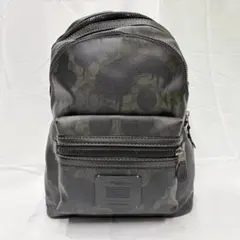 COACH コーチ カモフラ柄リュック バックパック ビジネス 通勤 PC収納