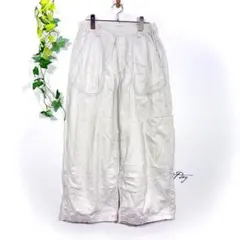 スタジオクリップ ワイド パンツ ホワイト Mサイズ カジュアル ゆるだぼ