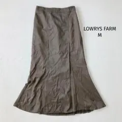 ローリーズファーム ラップスカート【M】ロング スエード調 マーメイド