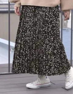 【美品】ダブルクローゼット レオパード柄プリーツスカート 完売品