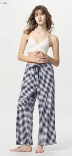 ユニクロ　シアサッカーイージーパンツ　XL