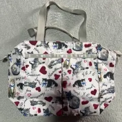 resportsac 猫柄トートバッグ