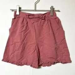Bee キッズ ショートパンツ 140 ピンク フリル リボン i