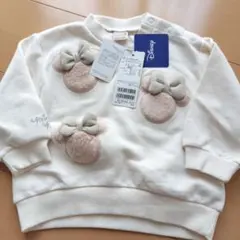 ✾新品✾プティマインDisney ミニーマウス トレーナー 90cm アイボリー