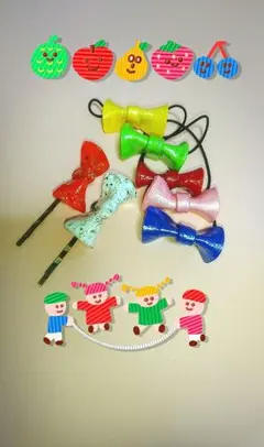 リボンのゴムとピンセット♪