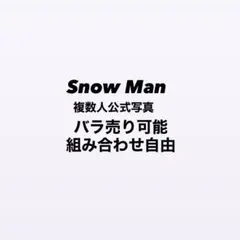 Snow Man 公式写真 12枚セット バラ売り可能