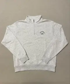 グレー ハーフジップスウェット M