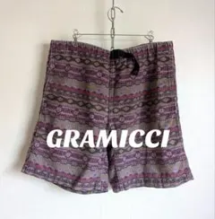 GRAMMICI　ショートパンツ　総柄　幾何学模様　民族柄　トライバル　ヒッピー