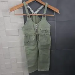 オリーブグリーン サロペット 95cm