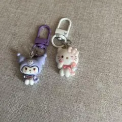 キティちゃんとマイメロディ キーホルダーセット