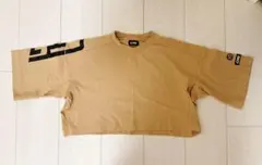 【タイムセール中】CPGGOLF ベージュ ストレッチ クロップド半袖Tシャツのサムネイル