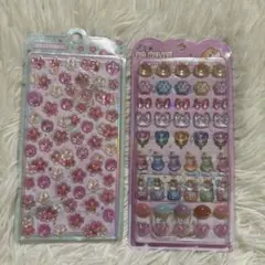 期間限定価格❣️ ぷっくり立体シール　2枚セット　まとめ売り　デコレーション