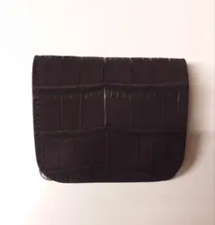 WILD&SWANS クロコ ヌバック ケース 未使用 WILDSWANS ワイルドスワンズ ミニ財布 直営限定 ヌバック