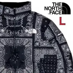 海外限定/ザ ノースフェイス/ヌプシ/ダウンジャケット/バンダナ/ペイズリー/L