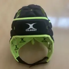 GILBERT ラグビー ヘッドギア ブラック×ライム　Lサイズのサムネイル
