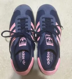 adidas Gazelle ネイビーピンク スニーカー 25.0cm