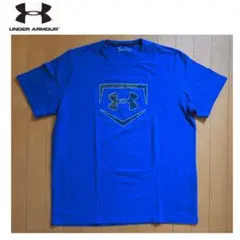 UNDERARMOUR 半袖Tシャツ　青　HEAT GEAR XL