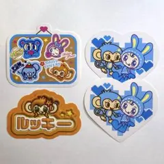 バズコレ ナルミヤキャラクターズ ステッカー 4枚 ルッキー メゾピアノ