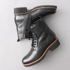 VERY ILIMA 本革レースアップブーツ IN8041 ブラック