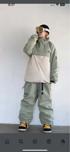 OUTLAX プルオーバー スノーパンツ　セットアップ　 ジャケット Lサイズ OUTLAX ONLINE SHOP – OUTLAX Online Shop