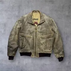 good fade vintage leather jacket type A2