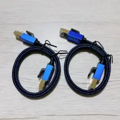 CAT8 LANケーブル0.5M 2本セット超高速対応 40GbpsBA