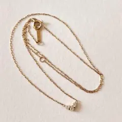 4°C k10 PG ネックレス　ジルコニア　ハート