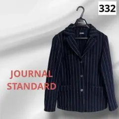 ジャーナルスタンダード ストライプ ウール混 テーラードジャケット 2way